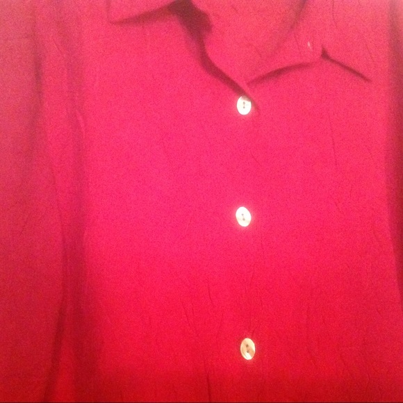 Crazy Horse Collection Maroon Button-up Overshirt - Picture 2 of 6